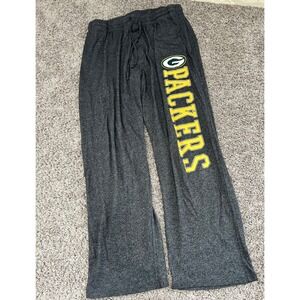 Team Apparel Green‎ Bay Packers Sleepwear Lounge Pants Charcoal Gray Size L